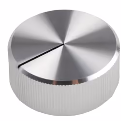 Taille de l'axe = 6.4mm Type d'axe = Circulaire Hauteur du bouton = 12.5mm Couleur du corps = Argent Couleur de l'indicateur  ...