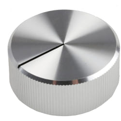 Bouton de potentiomètre Rs Pro Axe de 6.4mm, Diamètre de 30mm, Enfichable ( Prix pour 1 )