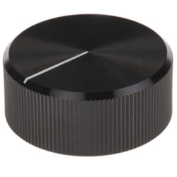 Bouton de potentiomètre Rs Pro Axe de 6.4mm, Diamètre de 30mm, Vis sans tête ( Prix pour 1 )
