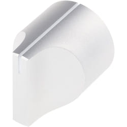 Bouton de potentiomètre Rs Pro Axe de 6mm, Diamètre de 22mm, Vis sans tête ( Prix pour 1 )
