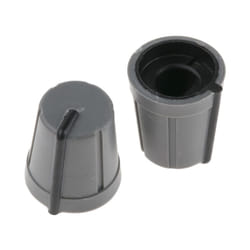 Bouton de potentiomètre Rs Pro Axe de 6mm, Diamètre de 13mm, Enfichable