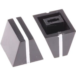 Bouton de potentiomètre Rs Pro Axe de 4mm, Diamètre de 11mm, Glisser