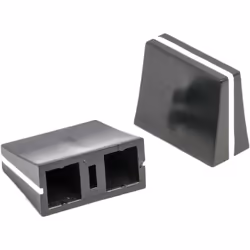 Taille de l'axe = 4mm Diamètre de bouton = 11mm Hauteur du bouton = 16mm Couleur du corps = Noir Couleur de l'indicateur = Bl ...