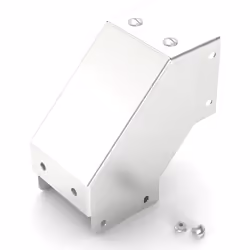 Accessoire de chemin de câble = Couvercle externe coudé 90° Matériau = Acier inoxydable 304 Largeur = 50 mm Hauteur = 50mm Di ...