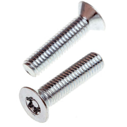 Rs Pro - Vis de sécurité inviolable, M6 x 25mm, tête plate, en Acier ( Prix pour Sachet de 100 )