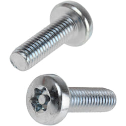 Vis de sécurité inviolable, M6 x 20mm, tête Cylindrique, en Acier ( Prix pour Sachet de 100 )