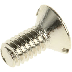 Vis à métaux Rs Pro M4 à tête Tête fraisée bombée fendue en Laiton, 8mm ( Prix pour Sachet de 100 )