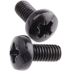 Rs Pro - Vis à métaux M6 à tête Cylindrique Pozidriv en Acier, 12mm ( Prix pour Sachet de 100 )