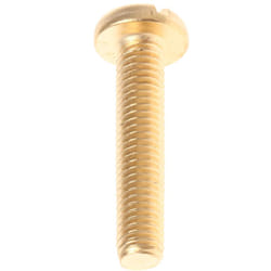 Rs Pro - Vis à métaux M5 à tête Cylindrique fendue en Laiton, 25mm ( Prix pour Sachet de 100 )