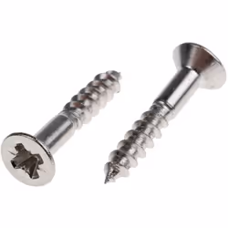 Taille de filetage = 3.5mm Forme de tête = Fraisée Type d'entrainement = Pozidriv Matériau = Acier Inoxydable Type d'acier in ...
