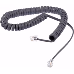 Connecteur A = RJ9 (4/4) Connecteur B = RJ9 (4/4) Longueur = 2.5m Couleur de gaine = Gris Câble de combiné téléphonique spira ...