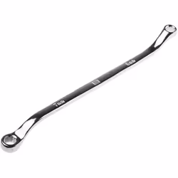 Type de clé = Clé à œil Impérial/Métrique = Métrique Longueur hors tout = 165 mm Double terminaison = Oui Matériau = Acier ch ...