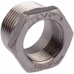 Raccord 1 = R 1" mâle Longueur = 1.06pouce Forme = Hexagonal Taille du filetage 1 = 1pouce Taille du filetage 2 = 3/4pouce Ge ...