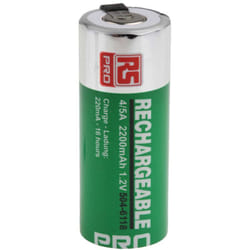 Accumulateur 1.2V 2.2Ah 4/5 A NiMH RS PRO ( Prix pour 1 )