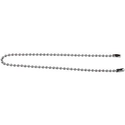 Chaîne perlée, Laiton Chromé, dia. 3.2mm ( Prix pour Sachet de 10 )