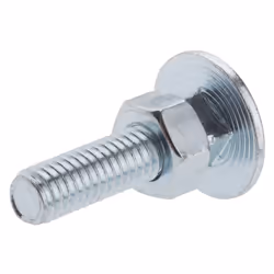 Longueur = 25mm Taille de filetage = M6 Qualité = 4.8 Matériau = Acier Type d'acier = Acier doux Finition = Galvanisé brillan ...