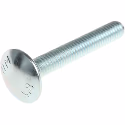 Longueur = 40mm Taille de filetage = M6 Qualité = 4.8 Matériau = Acier Type d'acier = Acier doux Finition = Galvanisé brillan ...