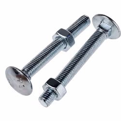 Longueur = 65mm Taille de filetage = M8 Qualité = 4.8 Matériau = Acier Type d'acier = Acier doux Finition = Galvanisé brillan ...