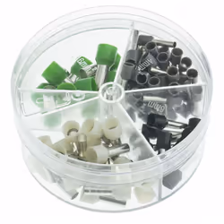 Type = Code couleur allemand Type du connecteur = Embout Contenu du kit = 4 mm², 6 mm², 10 mm², 16 mm² Kit de férules enficha ...