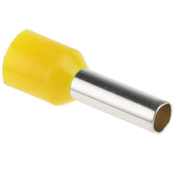 Rs Pro - Embout à sertir 6mm², Jaune, longueur 12mm ( Prix pour Sachet de 100 )