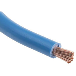 Fil de câblage, section 6 mm², 600 v Bleu Cuivre recuit, Maximum +70 °c, 25m ( Prix pour Bobine de 25 Mètres ) - Rs Pro