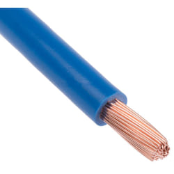 Fil de câblage, section 10 mm², 600 v Bleu Cuivre recuit, Maximum +70 °c, 25m ( Prix pour Bobine de 25 Mètres ) - Rs Pro