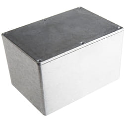 Boîtier RS PRO en Fonte d'aluminium, 171.9 x 120.9 x 106mm, Argent IP66, Blindé ( Prix pour 1 )