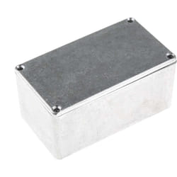 Rs Pro - Boîtier en Fonte d'aluminium, 114.4 x 63.7 x 55.1mm, Argent IP66, Blindé ( Prix pour 1 )