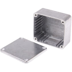 Rs Pro - Boîtier en Fonte d'aluminium, 60 x 54.9 x 30mm, Argent IP66, Blindé ( Prix pour 1 )
