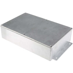 Rs Pro - Boîtier en Fonte d'aluminium, 252 x 146.1 x 55.5mm, Argent, Blindé ( Prix pour 1 )