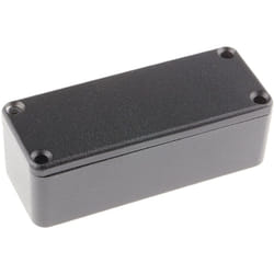 Rs Pro - Boîtier en Fonte d'aluminium, 89.1 x 35 x 30.3mm, Noir, Blindé ( Prix pour 1 )