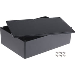 Rs Pro - Boîtier en Fonte d'aluminium, 171.9 x 120.9 x 55mm, Noir, Blindé ( Prix pour 1 )