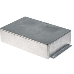 Rs Pro - Boîtier en Fonte d'aluminium, 252 x 146.1 x 55.5mm, Argent IP65, Blindé ( Prix pour 1 )