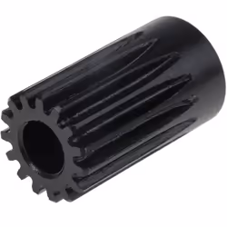 Module = 1 Nombre de dents = 15 Matériau = Acier Diamètre d'alésage = 8mm Diamètre du moyeu = 17mm Diamètre Primitif = 15mm L ...