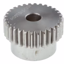Module = 1 Nombre de dents = 30 Matériau = Acier inoxydable Diamètre d'alésage = 8mm Diamètre du moyeu = 25mm Diamètre Primit ...