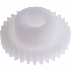 Module = 0.5 Nombre de dents = 32 Matériau = POM Diamètre d'alésage = 5mm Diamètre du moyeu = 10mm Diamètre Primitif = 16mm L ...