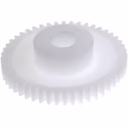 Module = 0.5 Nombre de dents = 48 Matériau = POM Diamètre d'alésage = 5mm Diamètre du moyeu = 12mm Diamètre Primitif = 24mm L ...