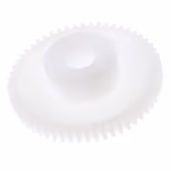 Module = 0.5 Nombre de dents = 56 Matériau = POM Diamètre d'alésage = 6mm Diamètre du moyeu = 14mm Diamètre Primitif = 28mm L ...