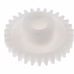 Module = 0.8 Nombre de dents = 30 Matériau = POM Diamètre d'alésage = 6mm Diamètre du moyeu = 12mm Diamètre Primitif = 24mm L ...