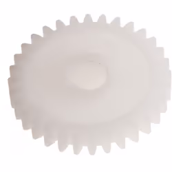 Module = 0.8 Nombre de dents = 32 Matériau = POM Diamètre d'alésage = 6mm Diamètre du moyeu = 12mm Diamètre Primitif = 25.6mm ...