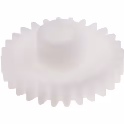 Module = 0.8 Nombre de dents = 36 Matériau = POM Diamètre d'alésage = 6mm Diamètre du moyeu = 12mm Diamètre Primitif = 28.8mm ...