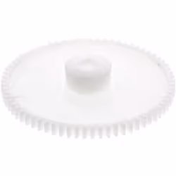 Module = 0.8 Nombre de dents = 70 Matériau = POM Diamètre d'alésage = 6mm Diamètre du moyeu = 15.5mm Diamètre Primitif = 56mm ...