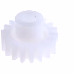 Module = 1 Nombre de dents = 18 Matériau = POM Diamètre d'alésage = 5mm Diamètre du moyeu = 10mm Diamètre Primitif = 18mm Lar ...