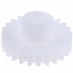 Module = 1 Nombre de dents = 24 Matériau = POM Diamètre d'alésage = 5mm Diamètre du moyeu = 11.7mm Diamètre Primitif = 24mm L ...