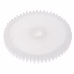 Module = 1 Nombre de dents = 56 Matériau = POM Diamètre d'alésage = 8mm Diamètre du moyeu = 18mm Diamètre Primitif = 56mm Lar ...