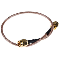 Rs Pro - Câble coaxial Avec connecteur Noir, MIL-STD-348A ( Prix pour 1 )