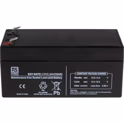 Capacité = 3.2Ah Tension nominale = 12V Fabrication = AGM Type de terminaison = Faston F1 Dimensions = 134 x 67 x 60.5mm Poid ...
