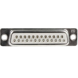 Connecteur Sub-D Rs Pro 25 voies Femelle Montage panneau Droit