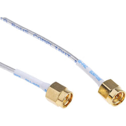 Câble coaxial RG405 Rs Pro Avec connecteur sma à contact mâle Noir, 250mm, MIL-STD-348A ( Prix pour 1 )
