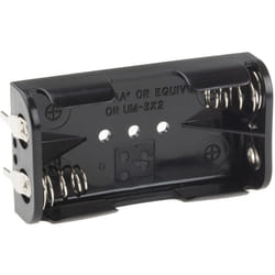 Porte-pile 2 x Rs Pro aa, raccordement Circuit imprimé ( Prix pour 1 )